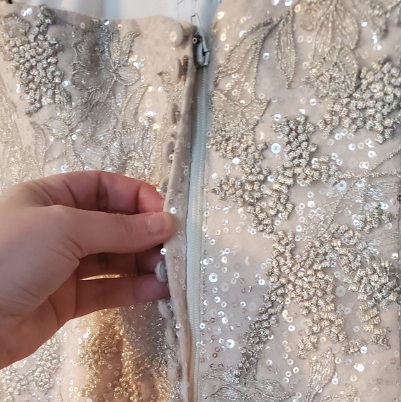 Champagne Sequence Wedding Dress - FREE SHIPPING - Picture 11 of 16